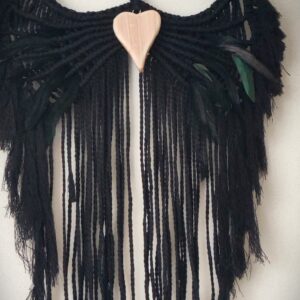 BOHO makramee seinakaunistus INGLITIIVAD/must