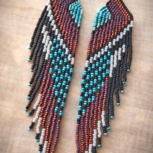 Seemnehelmestest kõrvarõngad "Linnutiib"