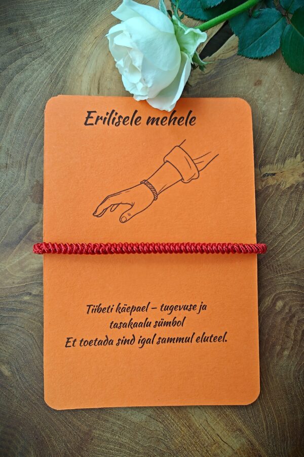 tiibeti käepael“Erilisele mehele”