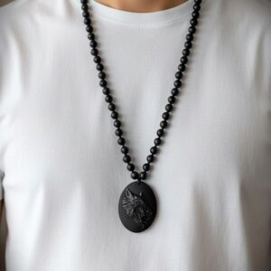 Obsidiaanist Hundpeaga kaelakee