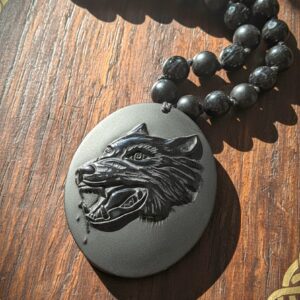 Obsidiaanist Hundpeaga kaelakee
