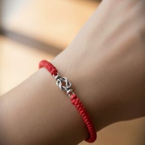 Punane tiibeti käepael " Lõpmatuse sõlm"